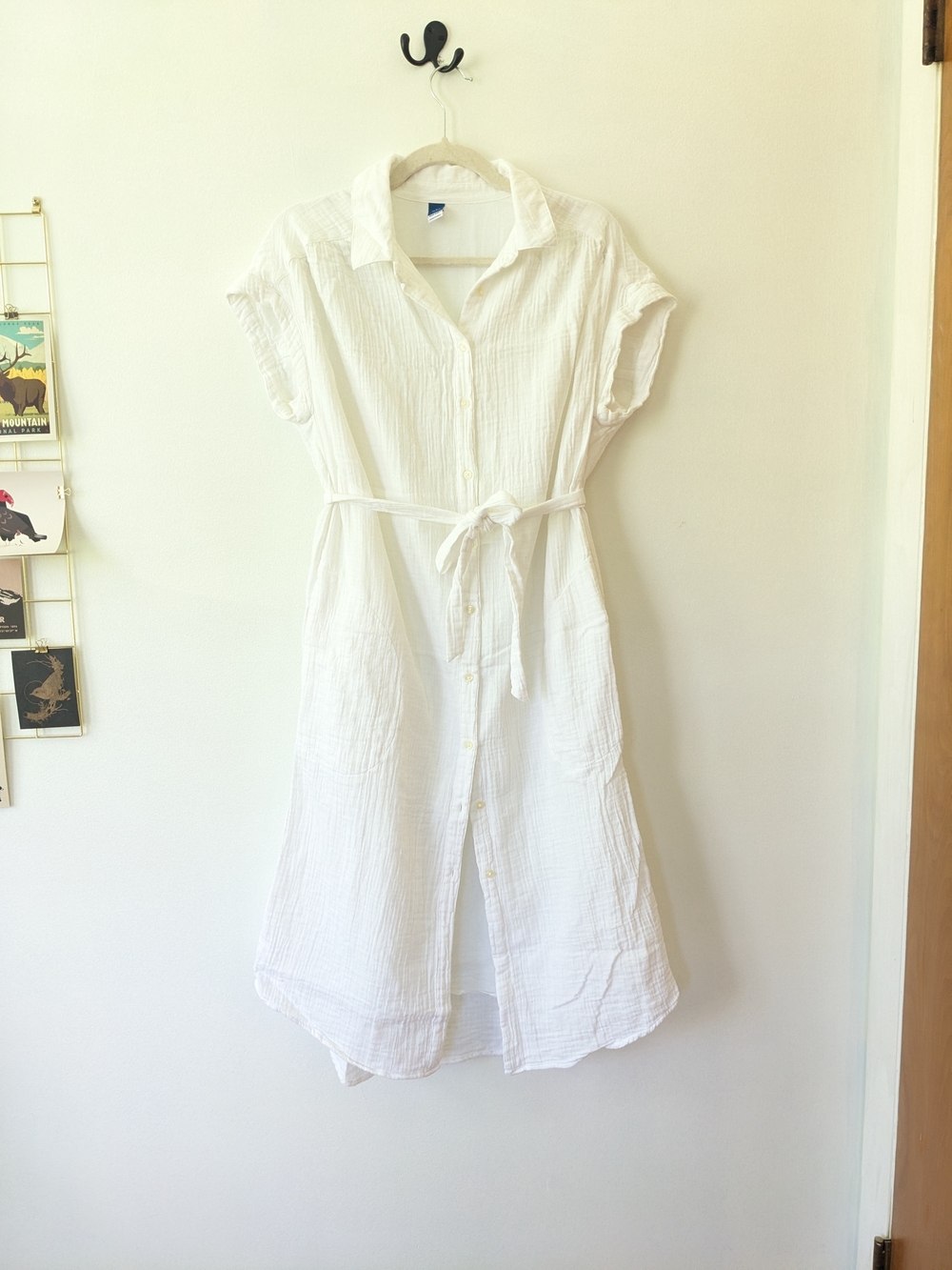 Old Navy 100% Cotton Gauze Shirt Dress